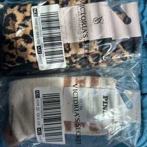 PINK Victoria's Secret Casual Socks Brown and Tan